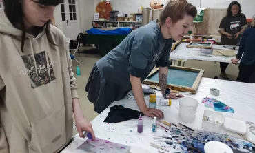 Tisk in sitotisk na tekstil z Nino Holc